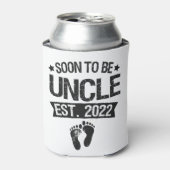 すぐに叔父になる2022新しいおもしろいベビーギフト 缶クーラー (缶正面)
