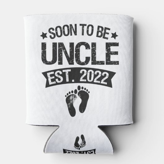 すぐに叔父になる2022新しいおもしろいベビーギフト 缶クーラー (裏面)