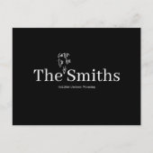 すぐに名前になる結婚式の日付を保存 案内ポストカード (正面)