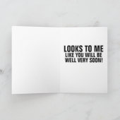 すぐに回復小さな女の子ナースオーバーサイズカード カード (内部)