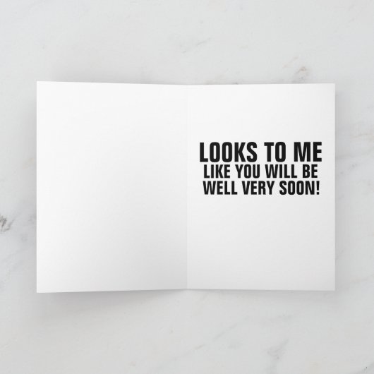 すぐに回復小さな女の子ナースオーバーサイズカード カード (内部)