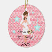 すぐに夫人があるためChristmas Ornament セラミックオーナメント (左)