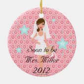 すぐに夫人があるためChristmas Ornament セラミックオーナメント (裏面)