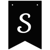 すぐに夫人Black及び白の旗布があるため バンティングフラッグ (第2の旗)