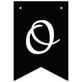 すぐに夫人Black及び白の旗布があるため バンティングフラッグ (第3の旗)