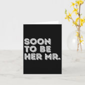 すぐに彼女の未来の新郎夫の花嫁Fiancになる カード (黄色い花)