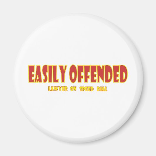 すぐに怒る マグネット (正面)