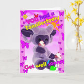 すぐに扁桃切除術を受けた カード (黄色い花)