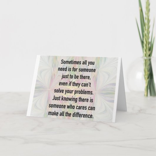 すぐに来ます カード (正面)