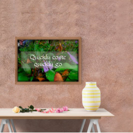 すぐに来知恵の緑のポスターを行く ポスター