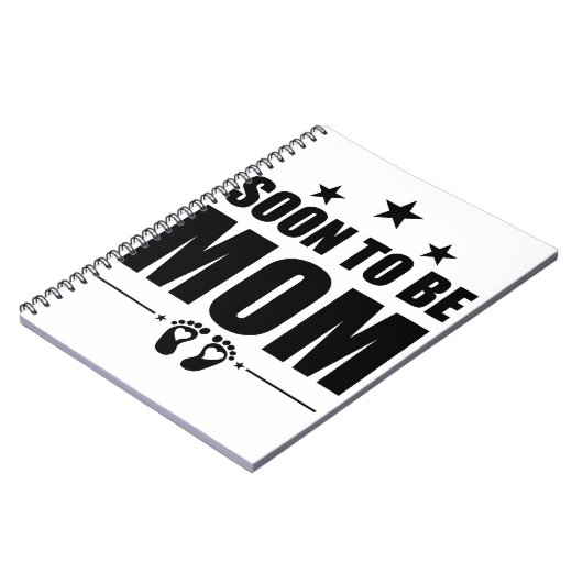 すぐに母親になる妊娠の発表は、母親を明らかにする ノートブック (左側)