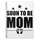 すぐに母親になる妊娠の発表は、母親を明らかにする ノートブック (正面)