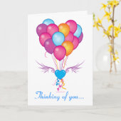 すぐに気球をハートで手に入れる カード (黄色い花)