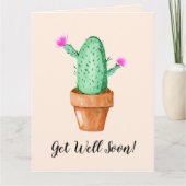 すぐに水彩サボテン工場を得る カード (正面)