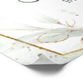 すぐに泡立つ遠くにフローラブライダルシャワー標識 ポスター (角)