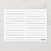 すぐに泡立て遠くにレシピ ポストカード (裏面)