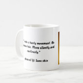 すぐに海軍大将のイ向こうずねの引用文のマグ コーヒーマグカップ (正面左)