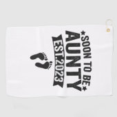 すぐに父親になる2023新しいおもしろいベビーギフト ゴルフタオル (横)