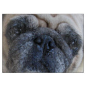 すぐに病気のパグ犬を飼う カッティングボード (正面)