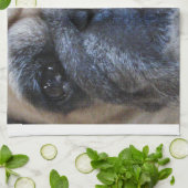 すぐに病気のパグ犬を飼う キッチンタオル (折り畳み)
