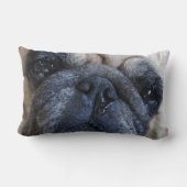 すぐに病気のパグ犬を飼う ランバークッション (裏面)