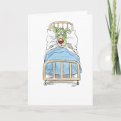 すぐに病気の子犬のグリーティングカードを手に入れる カード (正面)