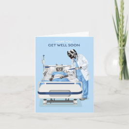 すぐに病院の子猫と犬が元気になる カード