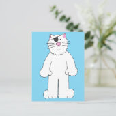 すぐに目の手術を受ける猫漫画 ポストカード (スタンド正面)