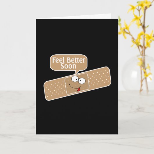 すぐに石膏と顔を取り戻おもしろいす カード (黄色い花)