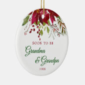 すぐに祖母および祖父のギフト|の祖父母があるため セラミックオーナメント (右)
