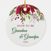 すぐに祖母および祖父のギフト|の祖父母があるため セラミックオーナメント (裏面)