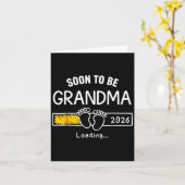 すぐに祖母になる2026妊娠発表をロード カード (黄色い花)