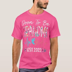 すぐに祖母になるEst 2022おもしろいフローラ母 Tシャツ