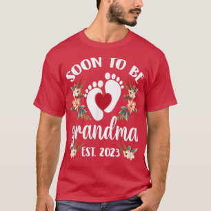 すぐに祖母になるEst 2023妊娠の発表 Tシャツ
