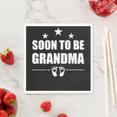 すぐに祖母の妊娠の発表を明らかにする スタンダードランチョンナプキン (インサイチュ)