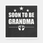 すぐに祖母の妊娠の発表を明らかにする スタンダードランチョンナプキン (正面)