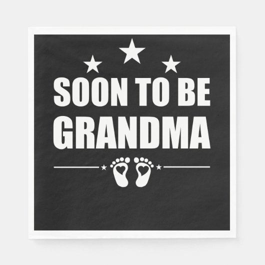 すぐに祖母の妊娠の発表を明らかにする スタンダードランチョンナプキン (正面)