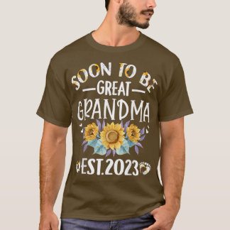 すぐに素晴らしおばあちゃん2023ひまわり母D Tシャツ