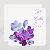 すぐに紫のフローラかわいらし美しいおもしろいを取得 シーズンカード (正面/裏面)