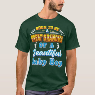 すぐに美しい素晴らし男の赤ちゃんのおばあちゃん Tシャツ