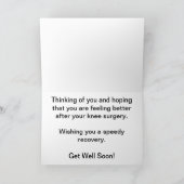 すぐに膝の手術ひまわりが治る カード (内部)