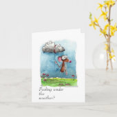 すぐに良いカードを得感じる – 天気の下で？ カード (黄色い花)