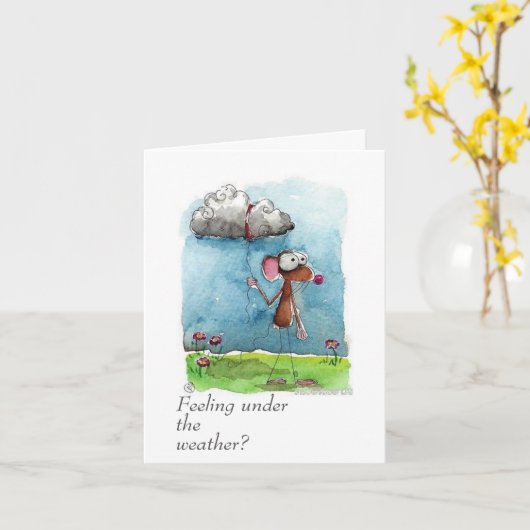 すぐに良いカードを得感じる – 天気の下で？ カード (黄色い花)