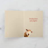 すぐに良くなおもしろいるよう励ます サンキューカード (内部)