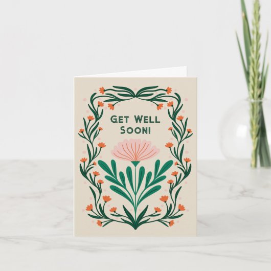 すぐに良くなるエレガントフローラ・フレーム カード (正面)