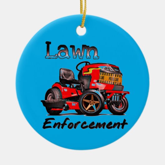 すぐに芝生から降りる セラミックオーナメント (正面)