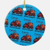 すぐに芝生から降りる セラミックオーナメント (裏面)