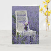 すぐに花束を椅子に上げる カード (黄色い花)