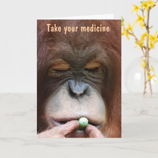 すぐに薬が効く カード (黄色い花)