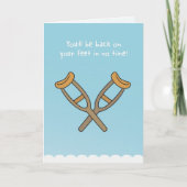 すぐに足に戻る！ カード (正面)